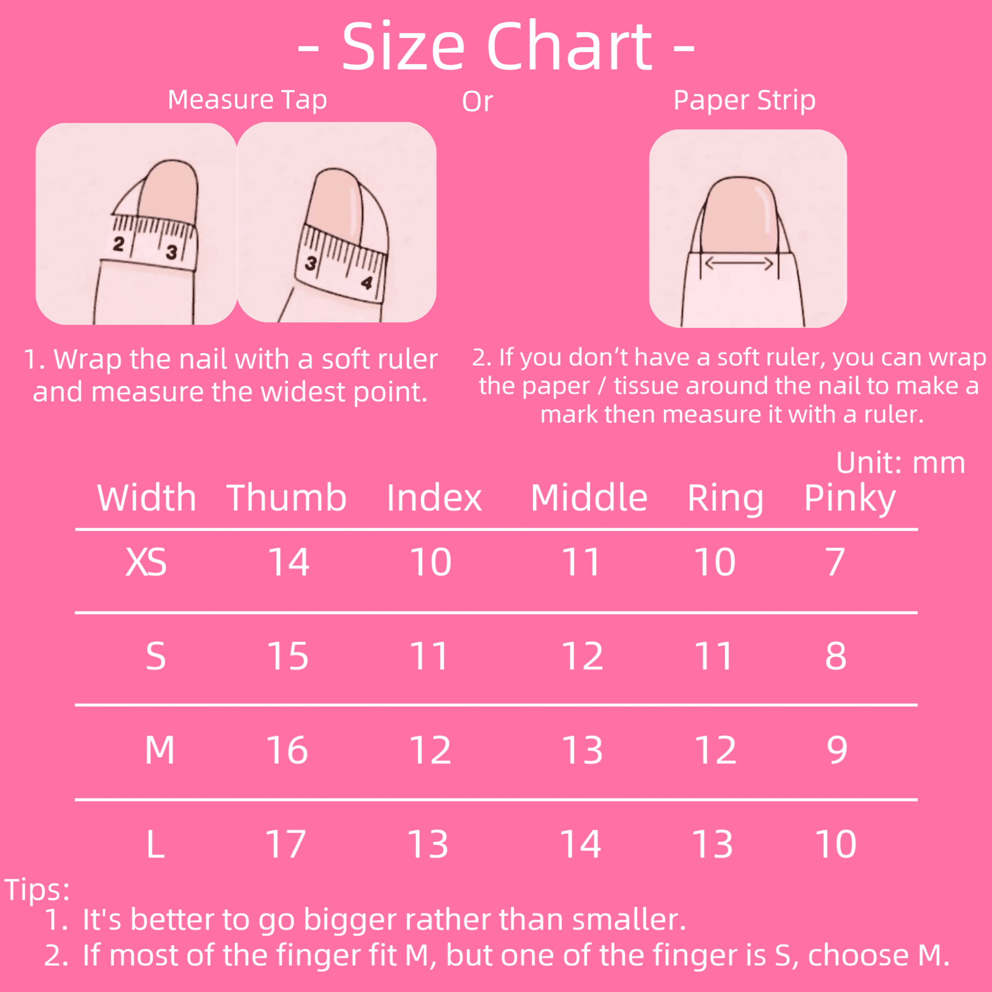 Chuan Chuan Measure Nails Size 44