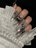 Y2K Black Long stiletto press on nails